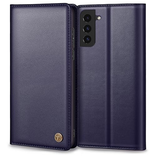 Handyhülle für Samsung Galaxy S22 Hülle, Premium Lederhülle Schutzhülle für Samsung S22 Hülle Wallet Kartenfach Standfunktion Klappbar Flip Case für Galaxy S22 Hülle, Blau von Thorhülle