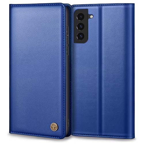 Handyhülle für Samsung Galaxy S22 Hülle, Premium Lederhülle Schutzhülle für Samsung S22 Hülle Wallet Kartenfach Standfunktion Klappbar Flip Case für Galaxy S22 Hülle, Royalblau von Thorhülle