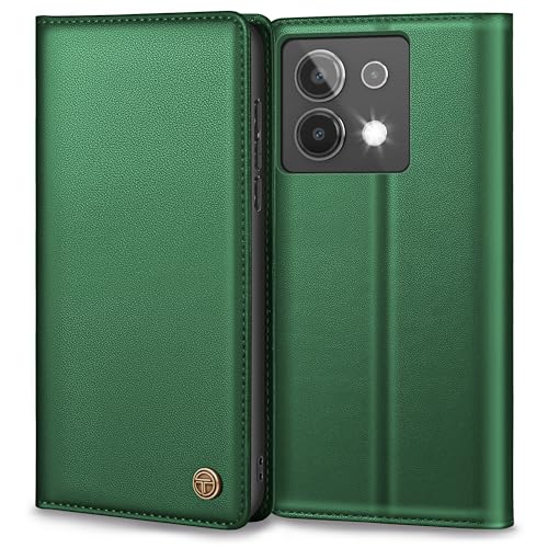 Handyhülle für Xiaomi Redmi Note 13 4g Hülle, Premium Leder Schutzhülle für Redmi Note 13 4g (Nicht für 5G) Wallet Kartenfach Standfunktion Klappbar Flip Case für Redmi Note 13 4g Hülle, Pine Grün von Thorhülle