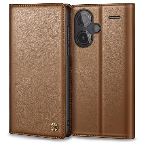 Handyhülle für Xiaomi Redmi Note 13 Pro Plus 5g Hülle, Premium Leder Schutzhülle für Redmi Note 13 Pro Plus Hülle Wallet Kartenfach Standfunktion Klappbar für Redmi Note 13 Pro Plus Hülle, Braun von Thorhülle