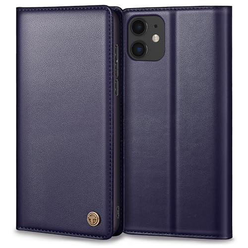 Handyhülle für iPhone 11 Hülle, Premium Lederhülle Schutzhülle Tasche für iPhone 11 Hülle Wallet Kartenfach Standfunktion Klappbar Flip Case für iPhone 11 Hülle, Blau von Thorhülle