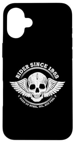 Rider Since 1953 - 72 Years of Open Roads & Freedom Hülle für iPhone 16 Plus von Throttle Unchained | Skull Rider Store