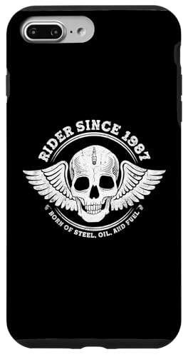 Rider Since 1987 - 38 Years of Speed & Adventure Hülle für iPhone 7 Plus/8 Plus von Throttle Unchained | Skull Rider Store