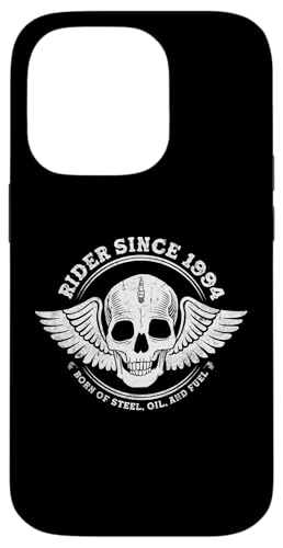 Rider Since 1994 - 31 Years of Two-Wheel Passion Hülle für iPhone 14 Pro von Throttle Unchained | Skull Rider Store