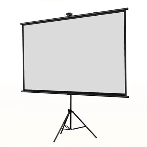 TiLLOw Filmprojektionsleinwand, Wandmontage + Halterung. Doppelzweckleinwand unterstützt hochauflösende HD/3D-Bildprojektion(Black 4:3,72") von TiLLOw