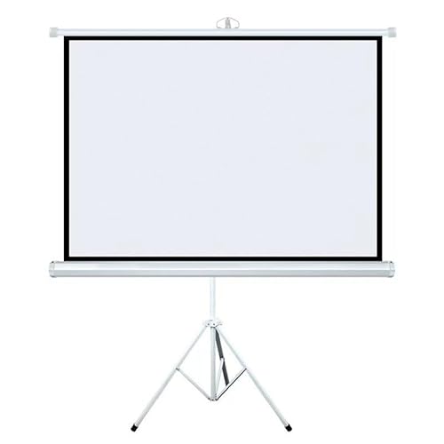 Tragbarer Stand-Photonenbildschirm, weiße Fiberglas-Photonenprojektionsleinwand 60 Zoll 72 Zoll 84 Zoll 100 Zoll for zu Hause im Freien Trauen Sie Sich, EIN Fußballspiel anzuschauen(White 4:3,72") von TiLLOw