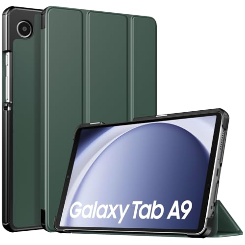 TiMOVO Hülle Kompatibel mit Samsung Galaxy Tab A9 8,7" 2023, Schlank Leicht Schutzhülle mit Ständer & Harter Rückseite für das Neue Galaxy Tab A9 8,7 Zoll Tablet SM-X110/X115/X117, Nachtgrün von TiMOVO