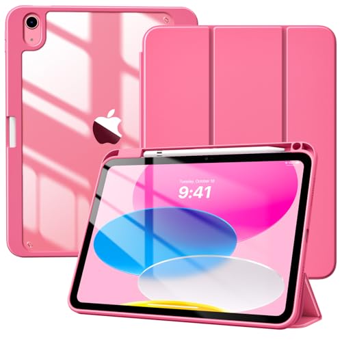 TiMOVO Hülle für iPad A16 11. Generation 11 Zoll 2025, iPad 10. Generation 2022 10,9 Zoll mit Stifthalter, Schutzhülle mit Klare Transparenter Rückseite, Auto Schlaf/Aufwach, Wassermelone Rot TiMOVO Hülle für iPad A16 11. Generation 11 Zoll 2025, iPad 10. Generation 2022 10,9 Zoll mit Stifthalter, Schutzhülle mit Klare Transparenter Rückseite, Auto Schlaf/Aufwach, Wassermelone Rot von TiMOVO