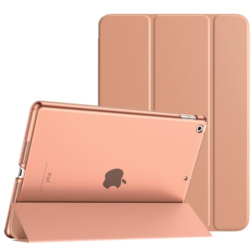 TiMOVO Hülle für iPad 9. Generation 2021/iPad 8. Generation 2020/iPad 7. Generation 2019, Ultra Dünn Durchscheinend Schutzhülle Smart Cover mit Auto Schlafen/Wachen für iPad 10,2 Zoll, Grapefruit von TiMOVO