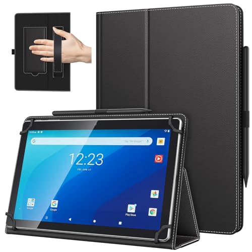 TiMOVO Universal Hülle für 10,1 Zoll Android Tablet mit Stiftschlaufe, Leichtes & Faltbares Standhülle mit Handschlaufe für Alle 9-11 Zoll Touchscreen-Tabletten, Schwarz TiMOVO Universal Hülle für 10,1 Zoll Android Tablet mit Stiftschlaufe, Leichtes & Faltbares Standhülle mit Handschlaufe für Alle 9-11 Zoll Touchscreen-Tabletten, Schwarz von TiMOVO