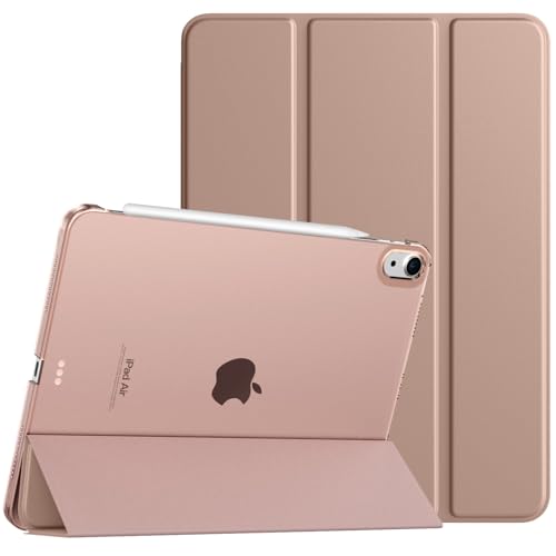 TiMOVO für iPad Air 11 Zoll Hülle M2 2024,iPad Air 6 Hülle,iPad Air 5/4. Generation Hülle (2022/2020), Schlank Schutzhülle mit Transparenter Rückseite, Auto Schlaf/Aufwach Case, MilchKaffee von TiMOVO