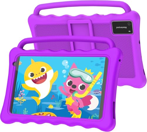 Tibuta Byybuo 7-Zoll-Tablet für Kinder, Android 12 Kinder-Tablet 32 ​​GB Speicher, Kleinkind-Tablet mit KIDOZ-App zur Kindersicherung, Bildung, Spiele, Kinder(Lila) von Tibuta