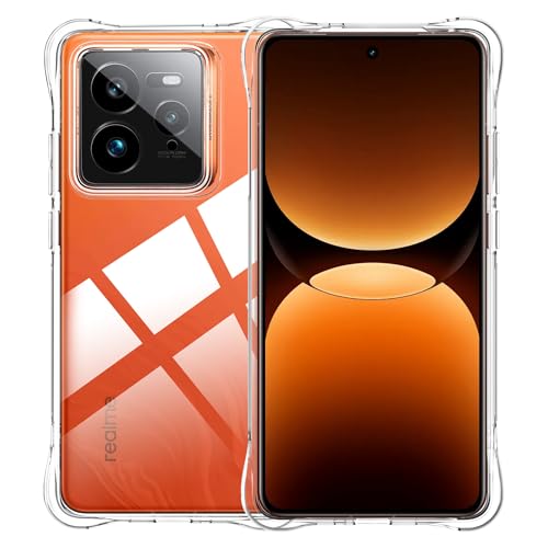 Tieeyivv Hülle für Realme GT 7 Pro 5G Cover Stoßfest Schutzhülle, Soft Transparent Handyhülle [Kamera Schutz] [Weiche Innenschicht] Anti-Scratch Dünn Schutzhülle von Tieeyivv