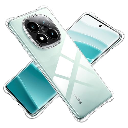 Tieeyivv Hülle für Redmi Note 14 Pro Plus 5G Cover Stoßfest Schutzhülle, Soft Transparent Handyhülle [Kamera Schutz] [Weiche Innenschicht] Anti-Scratch Dünn Schutzhülle von Tieeyivv