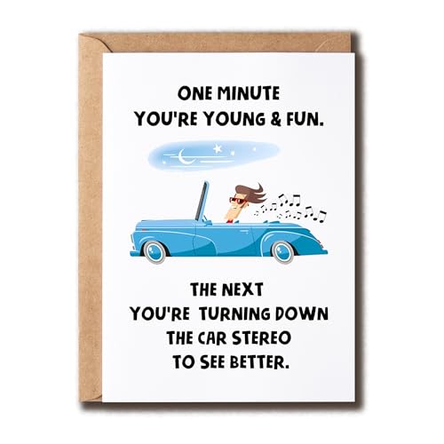 TienDucCards Lustige Geburtstagskarte – You Are Young And Fun Auto-Stereo-Karte – Geschenk für Familie und Freunde – tolles Geschenk für Weihnachten von TienDucCards