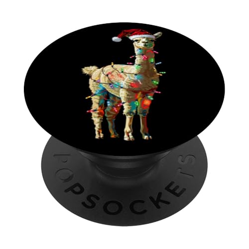 Alpaka-Weihnachten PopSockets Klebender PopGrip von Tierisches Weihnachtsdesign