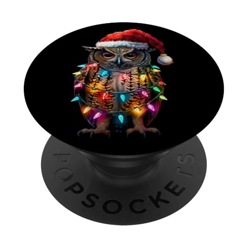 Eule Weihnachten PopSockets Klebender PopGrip von Tierisches Weihnachtsdesign