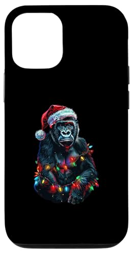 Hülle für iPhone 12/12 Pro Gorilla-Weihnachten von Tierisches Weihnachtsdesign