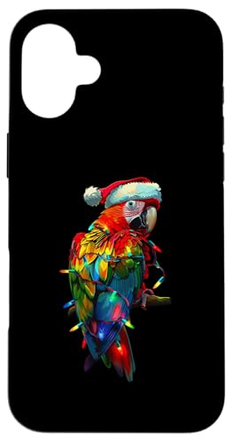 Hülle für iPhone 16 Plus Papagei Weihnachten von Tierisches Weihnachtsdesign