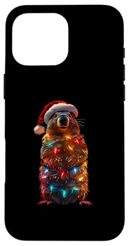 Hülle für iPhone 16 Pro Max Murmeltier-Weihnachten von Tierisches Weihnachtsdesign