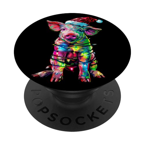 Schwein Weihnachten PopSockets Klebender PopGrip von Tierisches Weihnachtsdesign