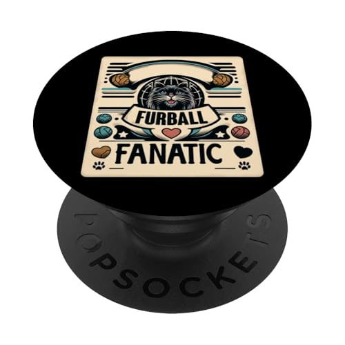 Furball Fanatic - PopSockets mit austauschbarem PopGrip von Tierliebe Bekleidung