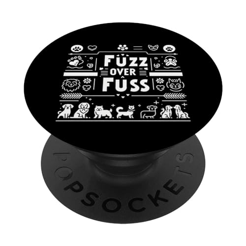 Fuzz Over Fuss ------- PopSockets mit austauschbarem PopGrip von Tierliebe Bekleidung