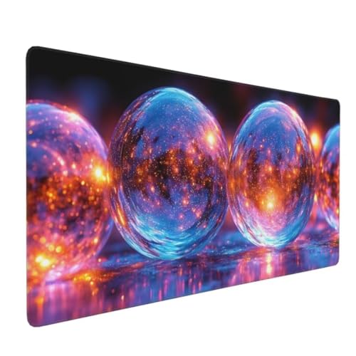 Gaming Mauspad Buntes Halo Mauspad XXL 700x400x3 mm XXL Mousepad, Mauspad Gaming Zubehör mit Anti Rutsch Basis Mouse Pad Wasserdicht und Langlebig für Maus und Tastatur, Home Decor Y-5869 von Tifnuer