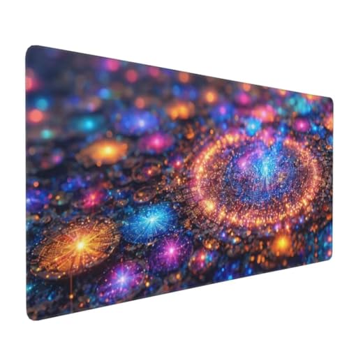 Mauspad XXL,700x400 mm, Sternbild-Landschaft Gaming Mauspad, Schreibtischunterlage Mousepad Vernähte Kanten Anti-Rutsch, für Gaming Zubehör Deko, Stabiler Halt auf Glatten Oberflächen Y-4626 von Tifnuer