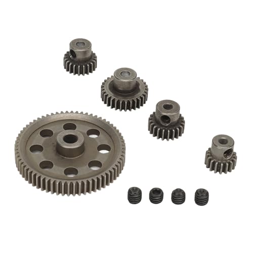 RC Auto Motor Getriebe, Eisen Motor Getriebe 17T 21T 26T 29T 64T Spur Diff Differential Hauptgetriebe für HSP 94107 94111 94123 94170 1/10 RC Autos von Tihebeyan