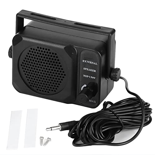 Tihebeyan Mini Externer Lautsprecher, Auto Radio Externer Sprecher Nagoya NSP-150V 2-Way-Radio CB HF VHF UHF Transceiver Car Accessoire ABS Metallmaterial von Tihebeyan