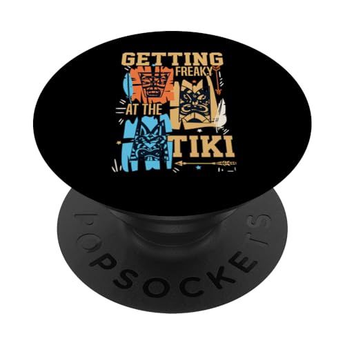 Tiki Maori Lustige Hawaii-Statue Figur PopSockets Klebender PopGrip von Tiki Maori