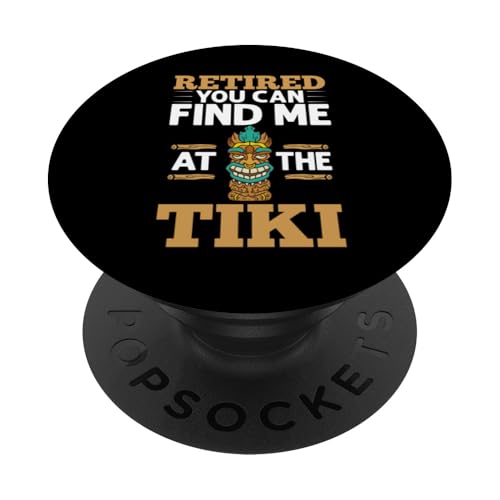 Tiki Maori Lustige Hawaii-Statue Figur PopSockets Klebender PopGrip von Tiki Maori