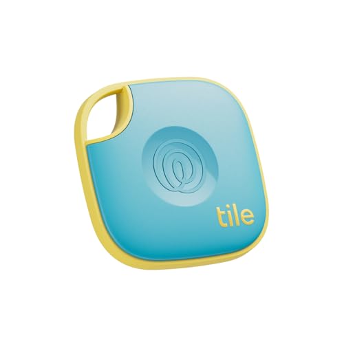 Tile by Life360 Mate (2024) – Bluetooth-Tracker, Schlüssel- und Gegenstandsfinder für Schlüssel, Taschen und mehr. Handy-Finder. iOS- & Android-kompatibel. Handy-Finder. 1er-Pack (Aqua Lemon) von Tile