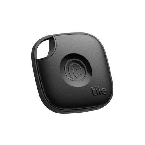 Tile by Life360 Mate (2024) – Bluetooth-Tracker, Schlüssel- und Gegenstandsfinder für Schlüssel, Taschen und mehr. Handy-Finder. iOS- & Android-kompatibel. Handy-Finder. 1er-Pack (Schwarz) von Tile