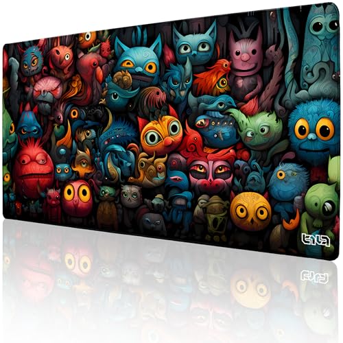 Tilt Schreibtischunterlage 100x50 cm Gaming Mauspad XXL | Rutschfester Mousepad Groß für Schreibtisch und PC Gadgets | Wasserdichter Desk Mat (Monstrous Audience) von Tilt