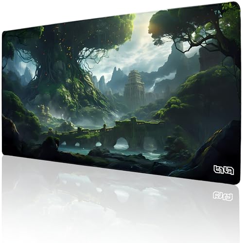 Tilt Schreibtischunterlage 100x50 cm Gaming Mauspad XXL | Rutschfester Mousepad Groß für Schreibtisch und PC Gadgets | Wasserdichter Desk Mat (Tree of Civilization) von Tilt