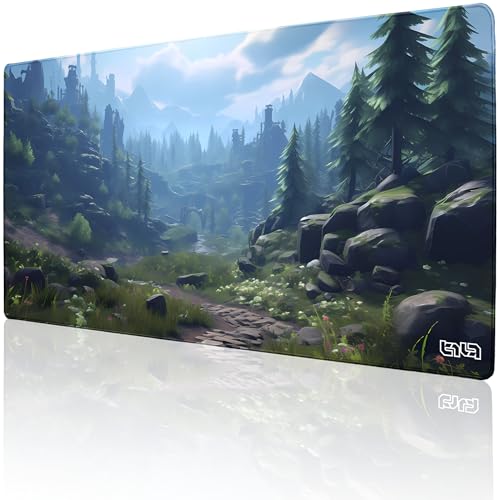 Tilt Schreibtischunterlage 100x50 cm Gaming Mauspad XXL | Rutschfester Mousepad Groß für Schreibtisch und PC Gadgets | Wasserdichter Desk Mat (Willowcreek Valley) von Tilt