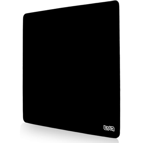 Tilt Schreibtischunterlage 30x30 cm Gaming Mauspad | Rutschfester Mousepad Groß für Schreibtisch und PC Gadgets | Wasserdichter Desk Mat (Black) von Tilt