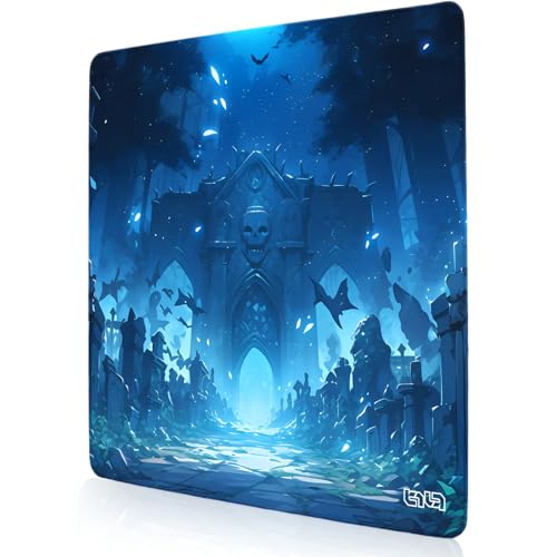 Tilt Schreibtischunterlage 30x30 cm Gaming Mauspad | Rutschfester Mousepad Groß für Schreibtisch und PC Gadgets | Wasserdichter Desk Mat (Cemetery Gate) von Tilt