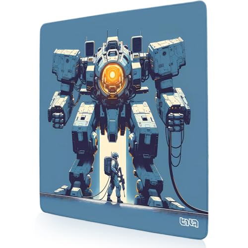 Tilt Schreibtischunterlage 30x30 cm Gaming Mauspad | Rutschfester Mousepad Groß für Schreibtisch und PC Gadgets | Wasserdichter Desk Mat (Era of Mechs) von Tilt