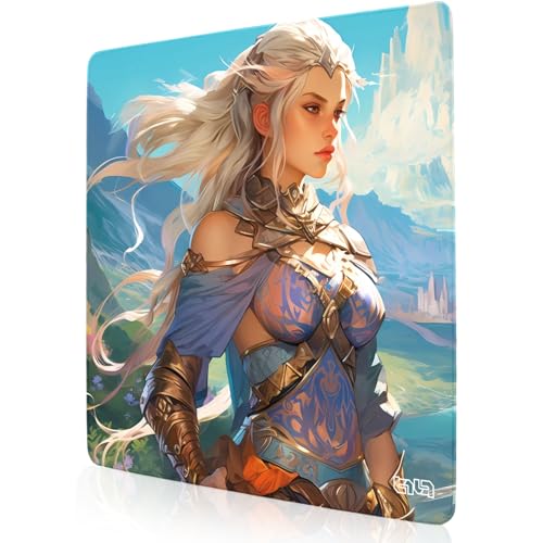 Tilt Schreibtischunterlage 30x30 cm Gaming Mauspad | Rutschfester Mousepad Groß für Schreibtisch und PC Gadgets | Wasserdichter Desk Mat (Half Elf) von Tilt