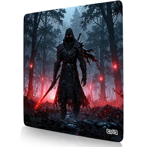 Tilt Schreibtischunterlage 30x30 cm Gaming Mauspad | Rutschfester Mousepad Groß für Schreibtisch und PC Gadgets | Wasserdichter Desk Mat (Knight of the Doomed Sanctuary) von Tilt