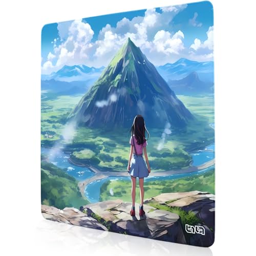 Tilt Schreibtischunterlage 30x30 cm Gaming Mauspad | Rutschfester Mousepad Groß für Schreibtisch und PC Gadgets | Wasserdichter Desk Mat (Mountain Whisper) von Tilt