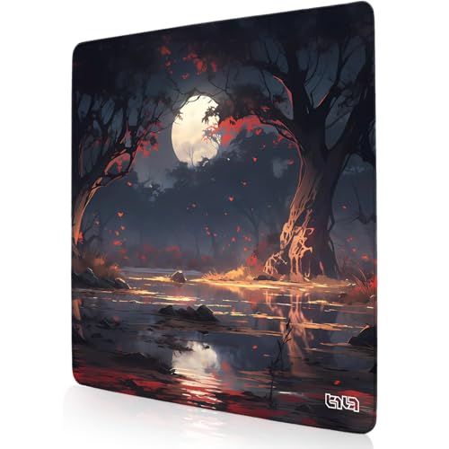 Tilt Schreibtischunterlage 30x30 cm Gaming Mauspad | Rutschfester Mousepad Groß für Schreibtisch und PC Gadgets | Wasserdichter Desk Mat (Northern Swamps) von Tilt