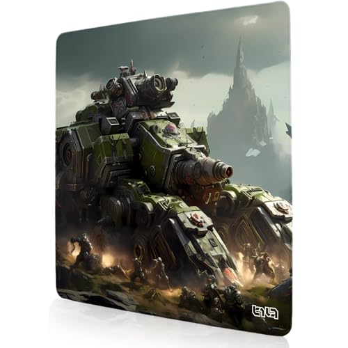 Tilt Schreibtischunterlage 30x30 cm Gaming Mauspad | Rutschfester Mousepad Groß für Schreibtisch und PC Gadgets | Wasserdichter Desk Mat (Orc War Roller) von Tilt