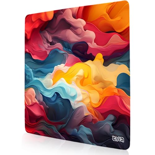 Tilt Schreibtischunterlage 30x30 cm Gaming Mauspad | Rutschfester Mousepad Groß für Schreibtisch und PC Gadgets | Wasserdichter Desk Mat (Silk Kaleidoscope) von Tilt