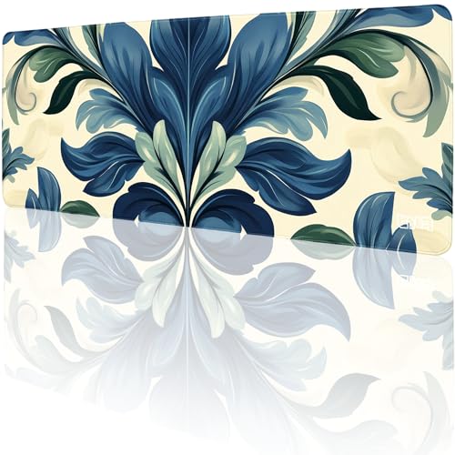 Tilt Schreibtischunterlage 80x30 cm Gaming Mauspad XXL | Rutschfester Mousepad Groß für Schreibtisch und PC Gadgets | Wasserdichter Desk Mat (Baroque Leaf) von Tilt