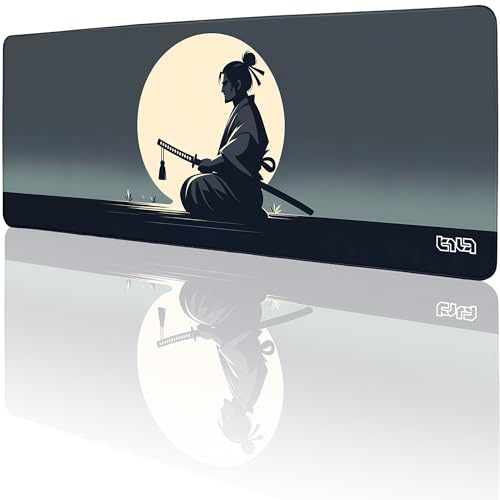 Tilt Schreibtischunterlage 80x30 cm Gaming Mauspad XXL | Rutschfester Mousepad Groß für Schreibtisch und PC Gadgets | Wasserdichter Desk Mat (Samurai Calm) von Tilt