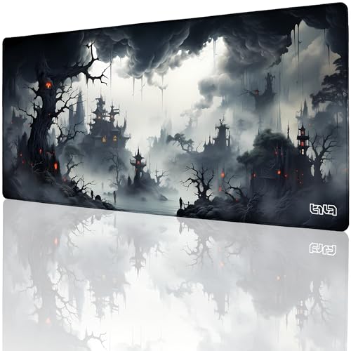 Tilt Schreibtischunterlage 90x40 cm Gaming Mauspad XXL | Rutschfester Mousepad Groß für Schreibtisch und PC Gadgets | Wasserdichter Desk Mat (Dark and Darker) von Tilt